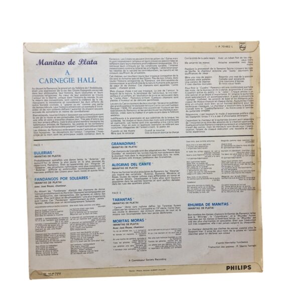 Manitas de Plata – Flamenco (1967, Reedição, EUA)