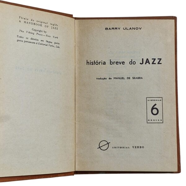 História Breve do Jazz – Barry Ulanov (1961)