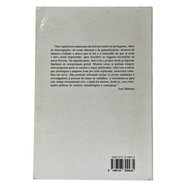 A Nobreza Medieval Portuguesa: A Família e o Poder – José Mattoso (4ª Edição, 1994)