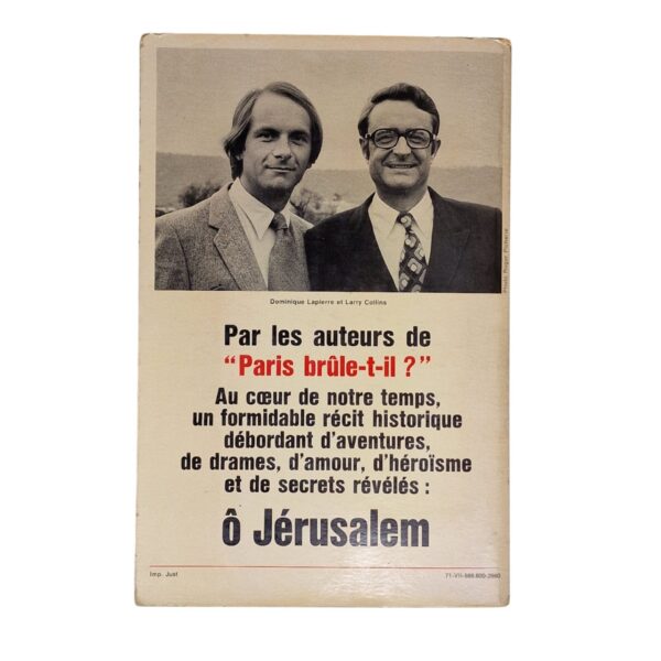 Ô Jérusalem – Dominique Lapierre e Larry Collins (1971)