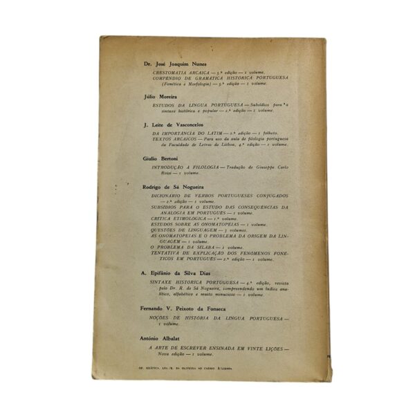 Syntaxe Histórica Portuguesa
