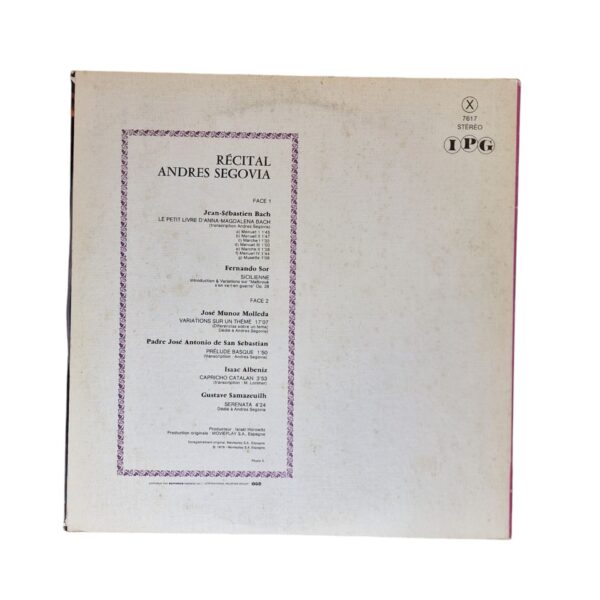 Recital Andrés Segovia - Andrés Segovia (1976)