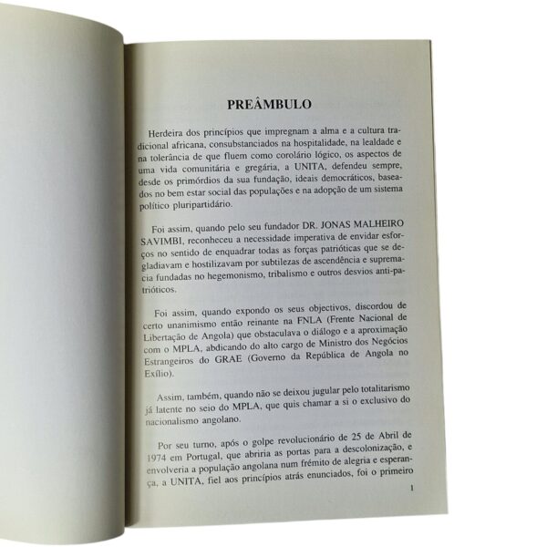 Projecto Constitucional da União Nacional para a Independência Total de Angola (UNITA) (1990)