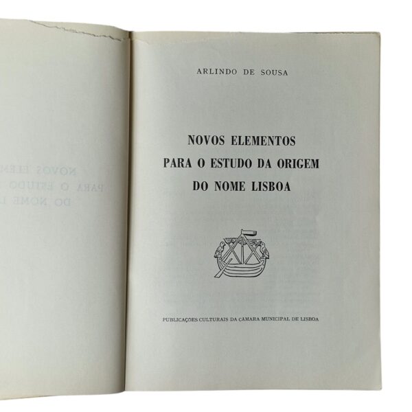 Novos Elementos para o Estudo da Origem do Nome Lisboa – Arlindo de Sousa (1968)