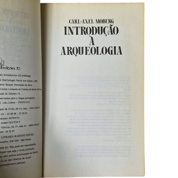 Introdução à Arqueologia – Carl-Axel Moberg (1986)