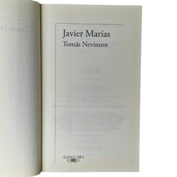 Tomás Nevinson – Javier Marías (2021)