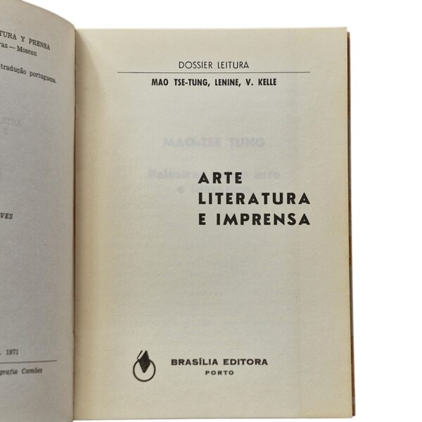 Arte, Literatura e Imprensa – Mao Tsé-Tung, Lenine e V. Kelle (1971)