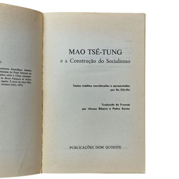 Mao Tsé-Tung e a Construção do Socialismo – Hu Chi-hsi (1975)