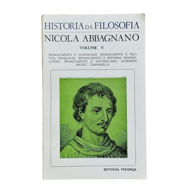 História da Filosofia – Volume V – Nicola Abbagnano (1978, 2.ª edição)