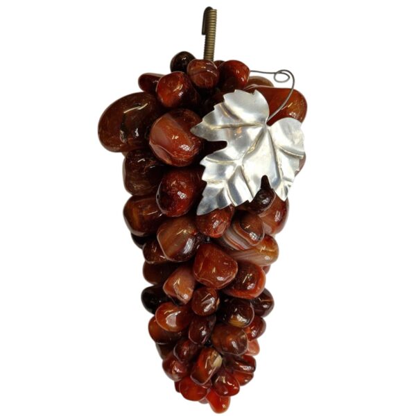 Cacho de uvas em cornalina
