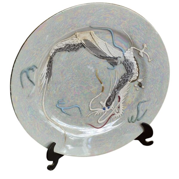 Conjunto japonês de chá com motivo de dragão e gueixa em lithophane– Maruku China