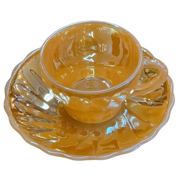 Conjunto de 6 chávenas de café com pires Anchor Hocking Fire King – Made in USA