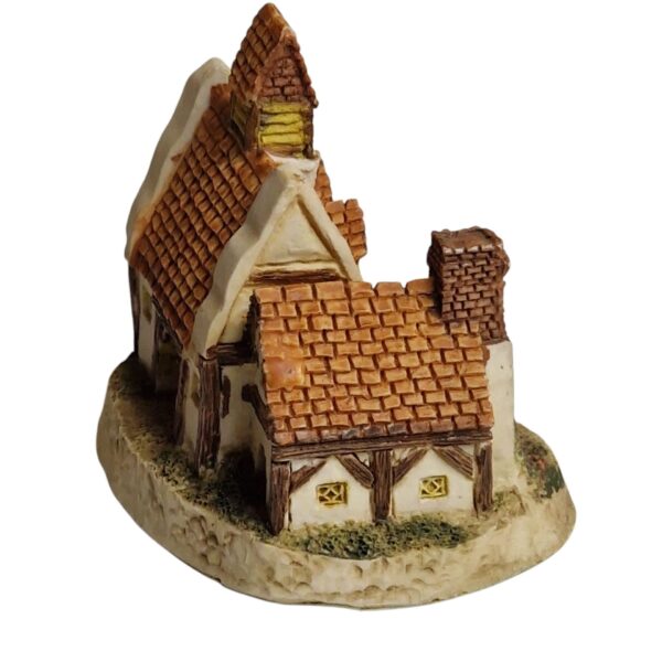 Escola Rural em Miniatura – Estatueta Decorativa em Resina Pintada à Mão