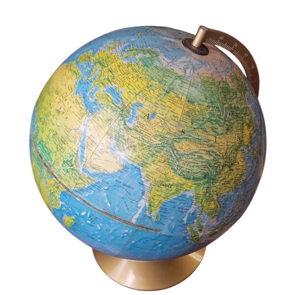 Globo Terrestre Giratório – Scan-Globe & Replogle, 1972