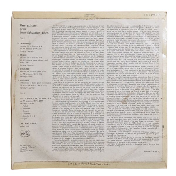 Alirio Diaz - Line Guitare Pour Jean Sebastien Bach (1972)