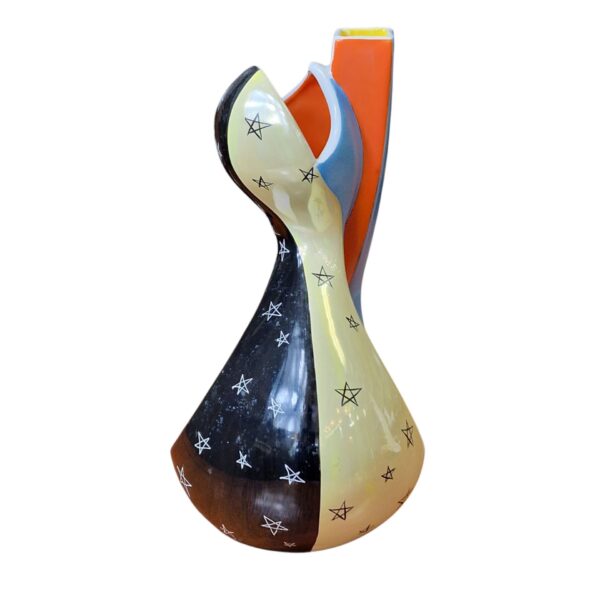 Jarra Artística Aleluia Aveiro – Design Contemporâneo com Motivos Estelares - 27 cm