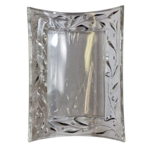 Moldura de Cristal D’Arques com Design de Folha – França, 1996