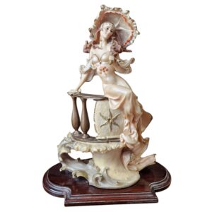 Escultura decorativa burlesca "G. Giuseppe" em resina – Florença, 1985