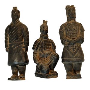 Conjunto de 3 Guerreiros de Terracota – Xi’an, China