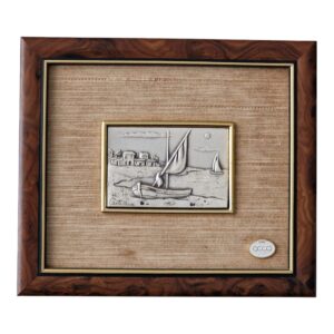 Quadro "Borgo di Case" – Acca Argenti, Itália – Prata 925