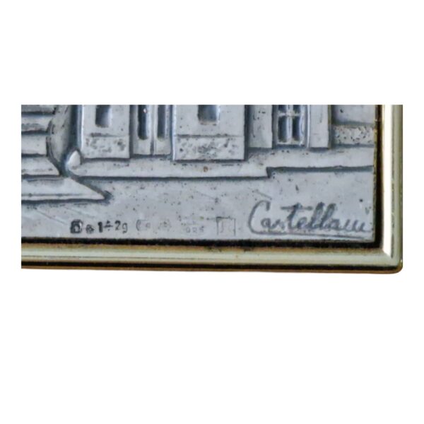 Quadro “Borghetto di Case” – Acca Argenti, Itália – Prata 925