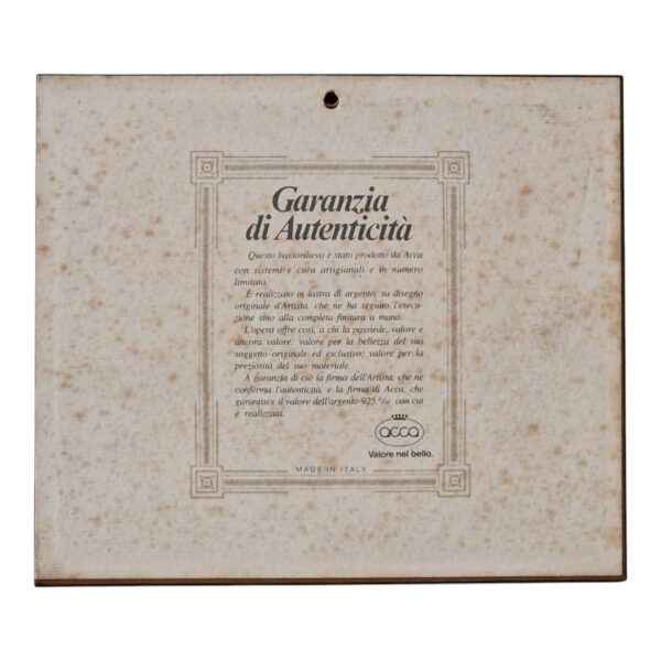 Quadro “Borghetto di Case” – Acca Argenti, Itália – Prata 925