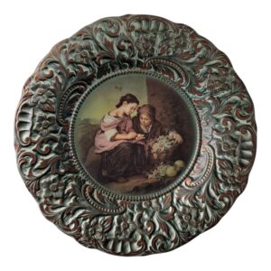 Prato Decorativo Martan em Cerâmica Vidrada – 27,5 cm