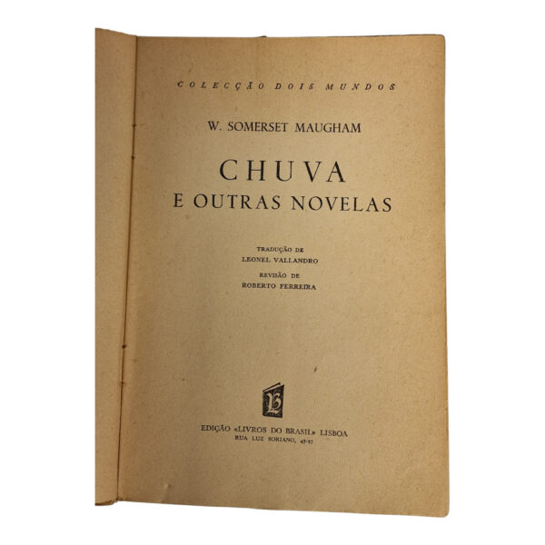 Chuva e Outras Novelas – W. Somerset Maugham