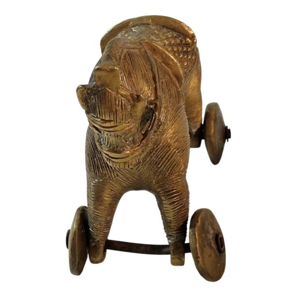 Cavalo de Bronze Tradicional Indiano "Khilauna Ghoda" – Rajastão – Meados do Século XX