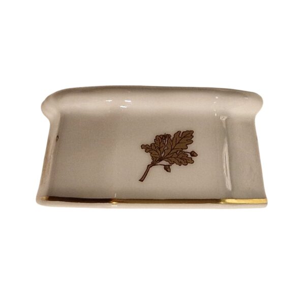 Saleiro “Yacht Amelia” – Oficina Real – Porcelana branca – 9,5 × 7,5 cm – Edição limitada (Museu da Marinha)