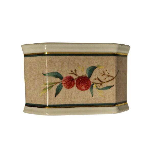 Caixa “Ricardo” – Coleção Lychee – Vista Alegre – Porcelana branca de alto brilho – 18,5 × 13 × 9 cm