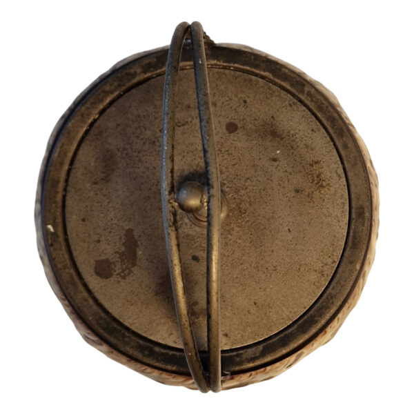 Biscoiteiro Vitoriano em Stoneware Esmaltado – Provável Inglaterra ou Alemanha (c.1880–1910)