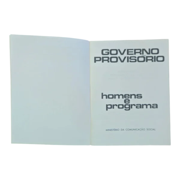 Governo Provisório – Homens e Programa (1974)