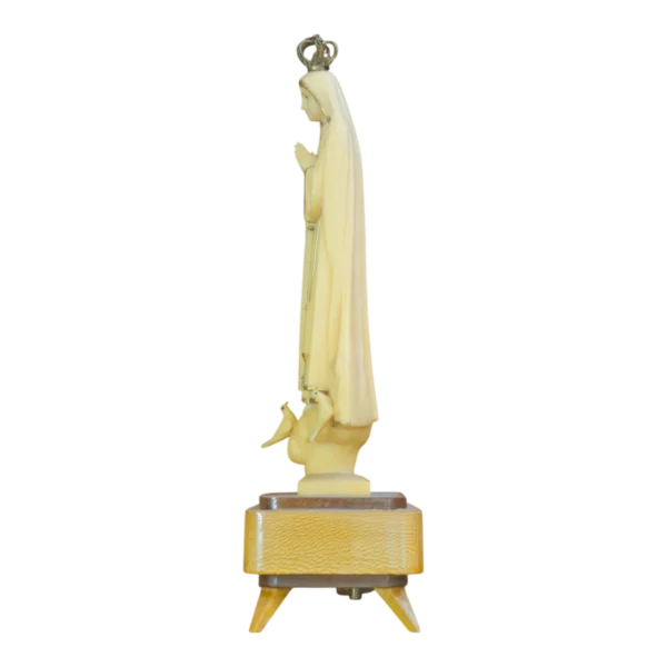 Nossa Senhora de Fátima com Base em Madeira
