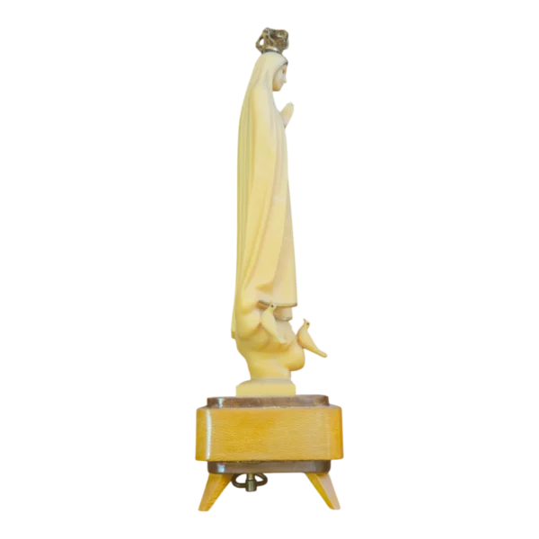 Nossa Senhora de Fátima com Base em Madeira