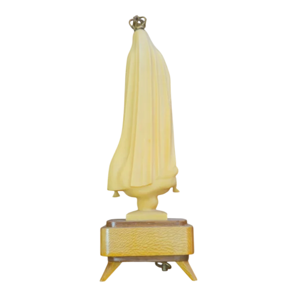 Nossa Senhora de Fátima com Base em Madeira