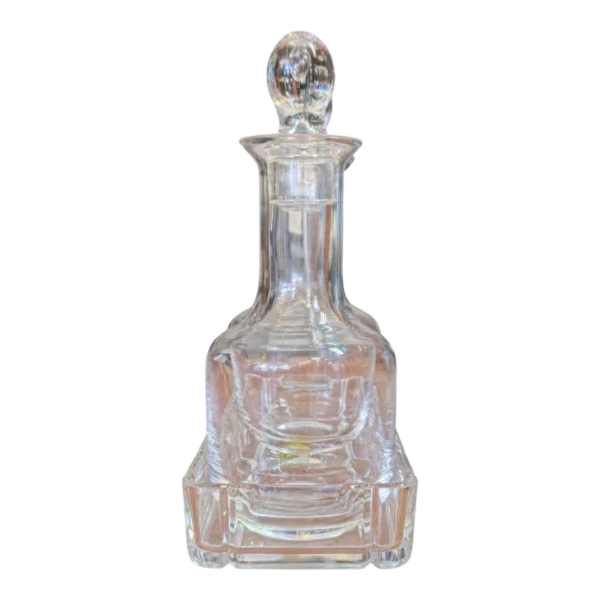 Conjunto de Galheteiro em Cristal – Duas Garrafas com Base