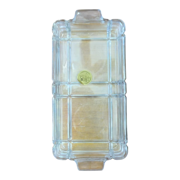Conjunto de Galheteiro em Cristal – Duas Garrafas com Base