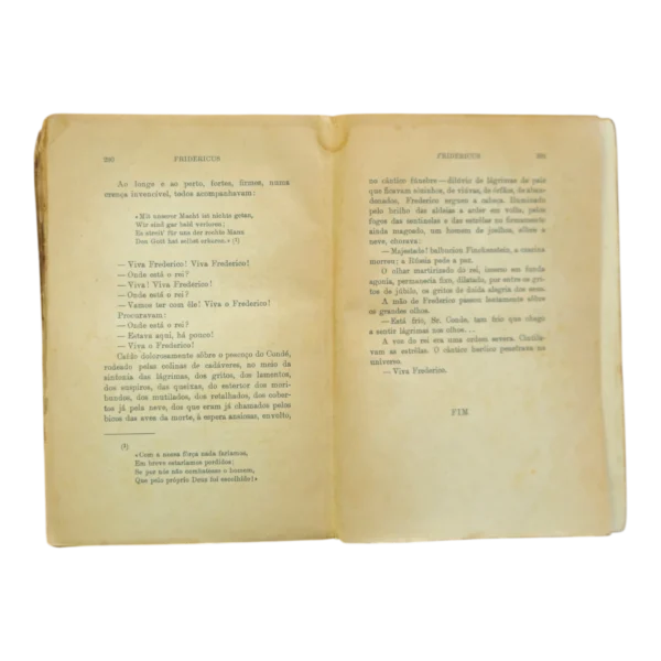 Fridericus – Romance de Walter von Molo (1937) – Tradução Maria de Castro Henriques Osswald – Com dedicatória
