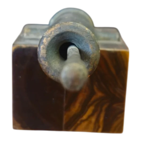 Miniatura de Canhão Decorativo em Metal com Base