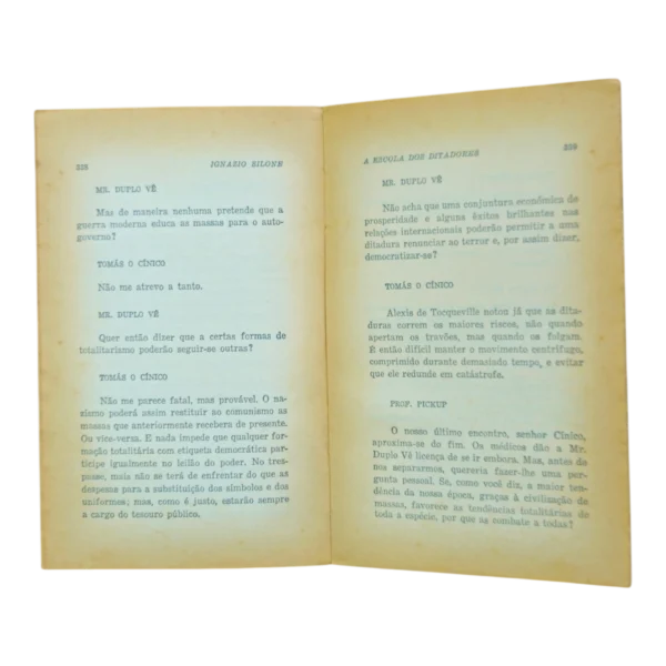 A Escola dos Ditadores – Ignazio Silone – Livraria Morais Editora – 340 páginas