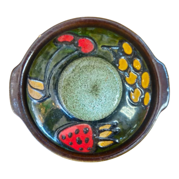 Panela Tradicional em Cerâmica Vidrada com Tampa