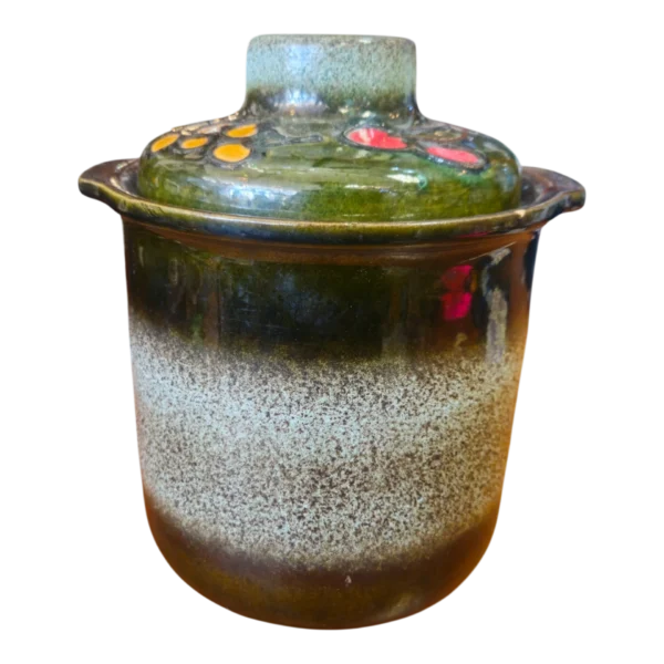 Panela Tradicional em Cerâmica Vidrada com Tampa
