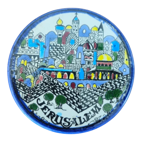 Pires Souvenir “Jerusalem” em Cerâmica Decorada – 13 cm