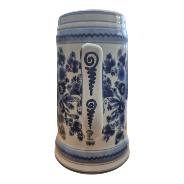Caneca de cerveja Heineken em faiança Delft Blue - De Porceleyne Fles / Royal Delft (séc. XX)com 26 cm