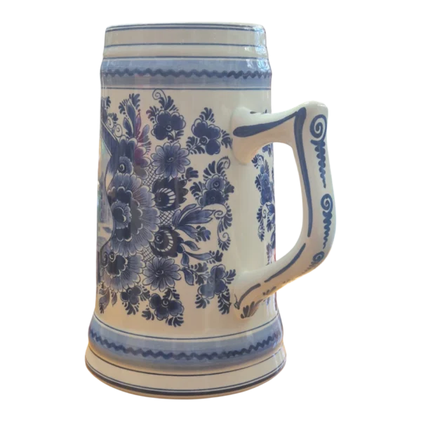 Caneca de cerveja Heineken em faiança Delft Blue - De Porceleyne Fles / Royal Delft (séc. XX)com 26 cm
