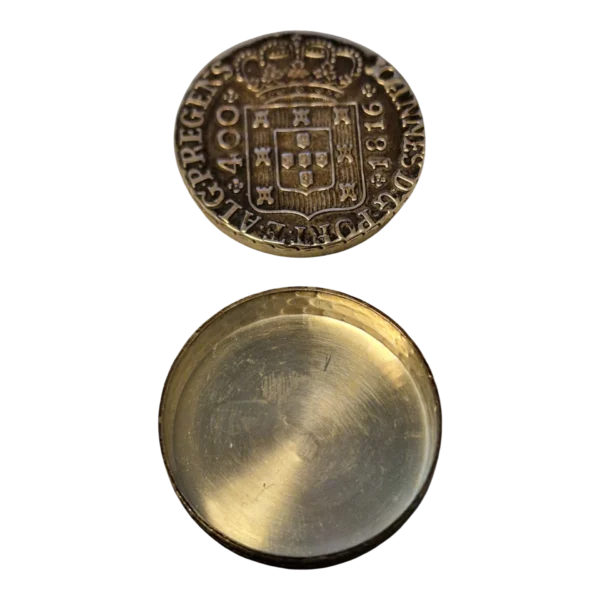 Caixa de Comprimidos em Prata com Moeda Portuguesa D. João VI – 1816