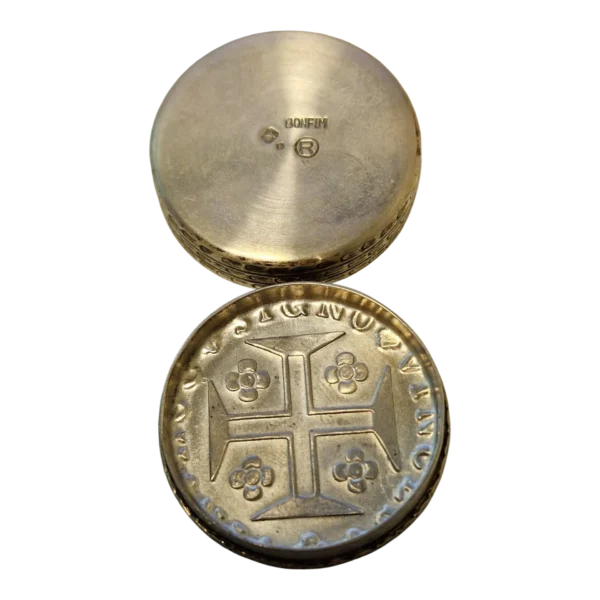 Caixa de Comprimidos em Prata com Moeda Portuguesa D. João VI – 1816