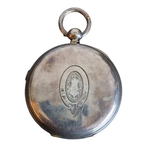 Relógio de Bolso Antigo em Prata “Improved Chronograph”