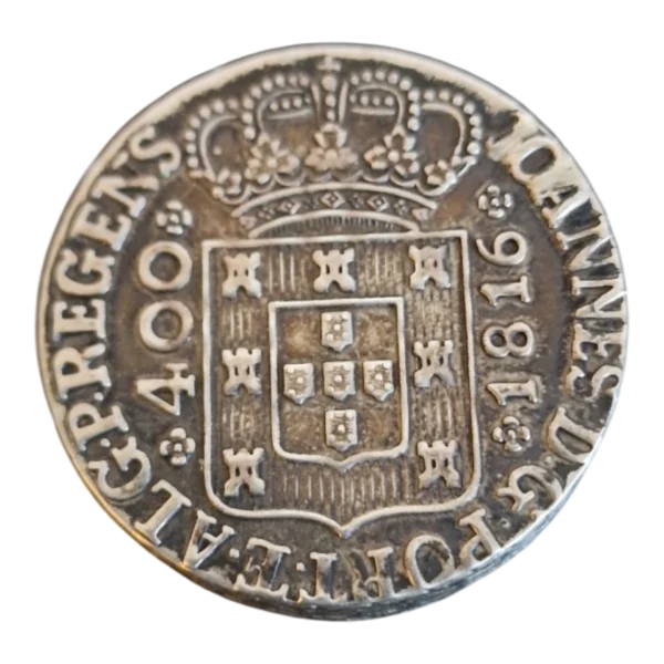 Caixa de Comprimidos em Prata com Moeda Portuguesa D. João VI – 1816
